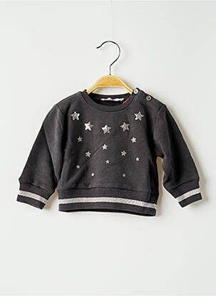 Sweat-shirt broderie sequins manches longues gris MARESE fille