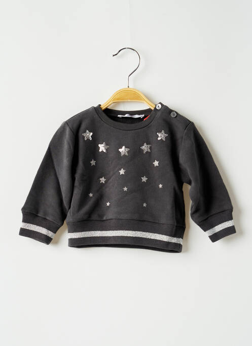 Sweat-shirt tissage jersey manches longues gris MARESE fille
