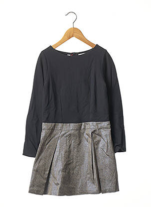 Robe mi-longue fermeture zippée au dos manches longues bleu MARESE fille