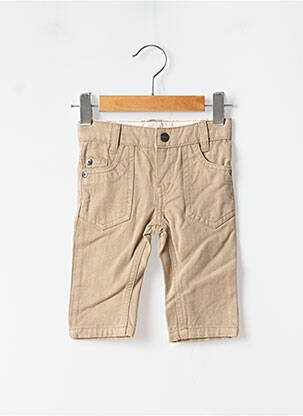 Pantalon droit poches taille ajustable marron MARESE garcon