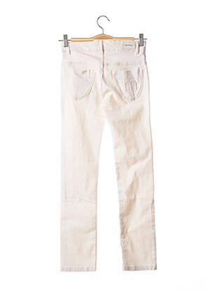Jeans coupe slim stretch taille ajustable blanc MARESE fille