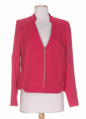Veste casual coupe droite rose KARTING femme