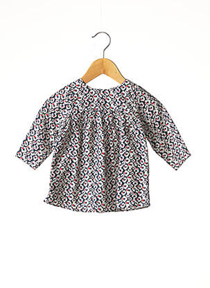 Robe mi-longue doublure manches longues bleu MARESE fille