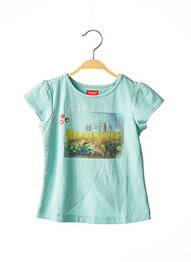 T-shirt coupe cintrée manches courtes bleu MARESE fille