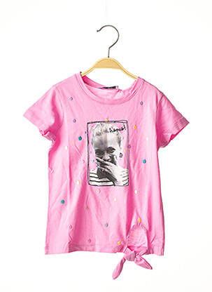 T-shirt stretch manches courtes rose MARESE fille