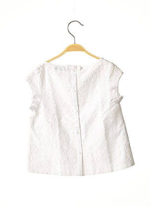 Blouse coupe évasée manches courtes blanc MARESE fille