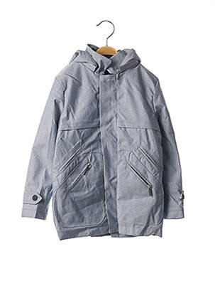 Imperméable coupe droite a capuche bleu MARESE garçon