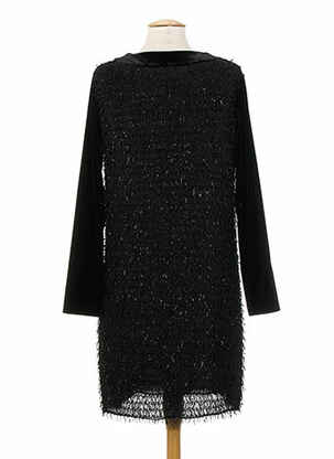 Tunique manches longues col rond noir KARTING femme