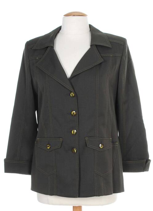 Veste casual col tailleur vert KARTING femme