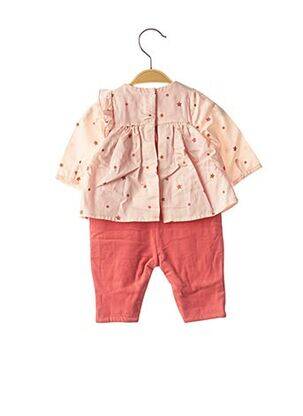 Combi-pantalon imprimé fantaisie rose MARESE fille