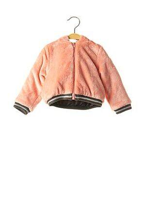 Doudoune manches longues a capuche rose MARESE fille