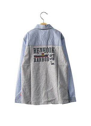 Chemise manches longues manches longues bleu NANO & NANETTE garçon