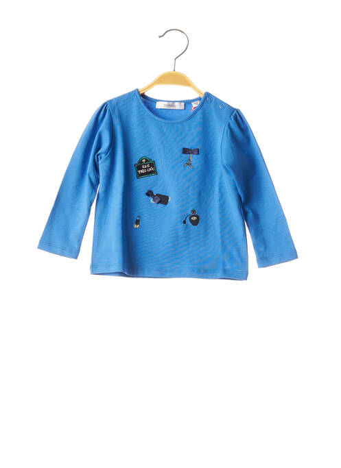 T-shirt stretch manches longues bleu MARESE fille