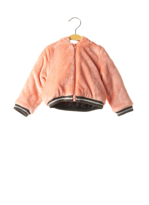 Doudoune manches longues a capuche rose MARESE fille