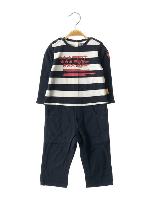 Combi-pantalon sérigraphie bleu NANO & NANETTE garcon