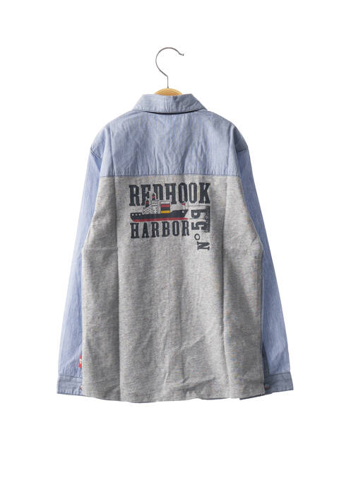 Chemise manches longues bleu NANO & NANETTE pour garçon