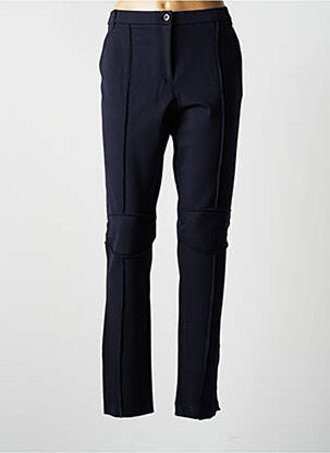 Pantalon slim taille élastique taille normale bleu K'TENDANCES femme