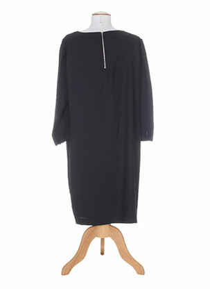 Robe mi-longue manches 3/4 manches 3/4 noir PAUL BRIAL femme