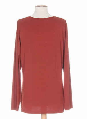 Blouse manches longues manches longues marron KARTING femme