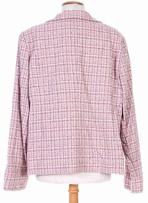 Veste casual col tailleur rose KARTING femme