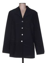 Veste chic fermeture boutonnée sur le devant bleu KARTING femme