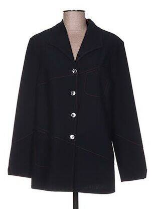 Veste chic col châle bleu KARTING femme
