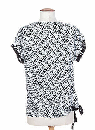 T-shirt imprimé fantaisie manches courtes blanc MALOKA femme