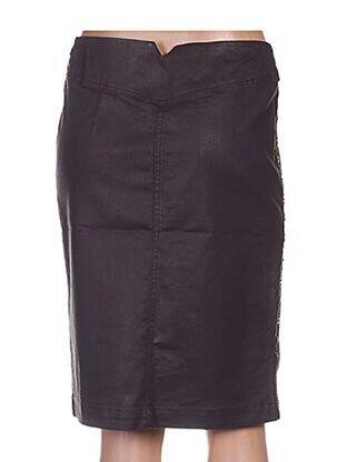 Jupe mi-longue fermeture zip latéral rouge PAUL BRIAL femme
