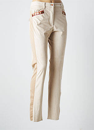 Pantalon slim stretch taille normale beige K TOO femme