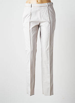 Pantalon slim stretch taille normale gris K'TENDANCES femme
