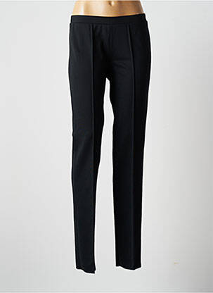 Pantalon droit taille élastique taille normale noir K'TENDANCES femme