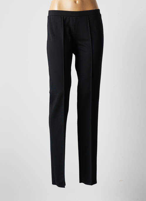 Pantalon droit taille élastique taille normale noir K'TENDANCES femme
