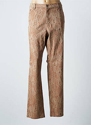 Pantalon droit taille normale taille normale marron KARTING femme