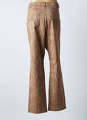 Pantalon droit taille normale taille normale marron KARTING femme