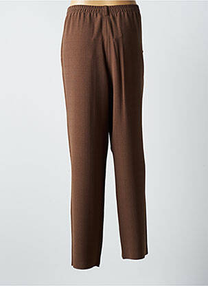 Pantalon slim taille élastique taille normale marron KARTING femme