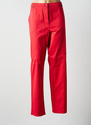 Pantalon droit taille élastique taille normale rouge KARTING femme