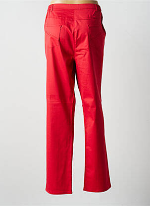 Pantalon droit taille élastique taille normale rouge KARTING femme