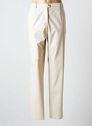 Pantalon droit taille élastique taille normale beige KARTING femme