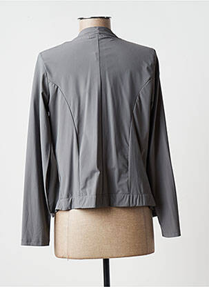 Gilet manches longues manches longues gris MALOKA femme