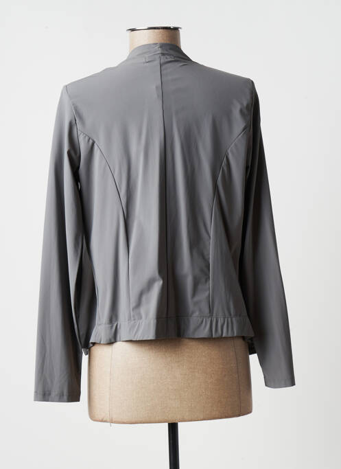 Gilet manches longues gris MALOKA pour femme