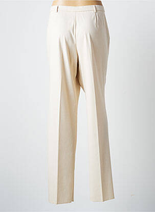 Pantalon droit taille élastique taille normale beige KARTING femme