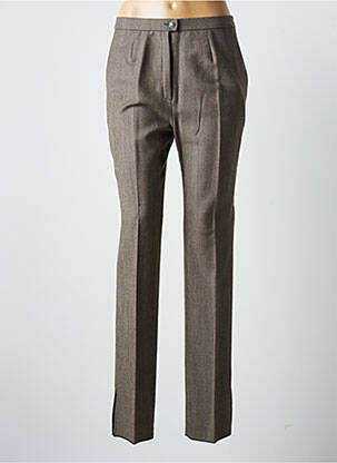 Pantalon droit taille élastique taille normale gris KARTING femme