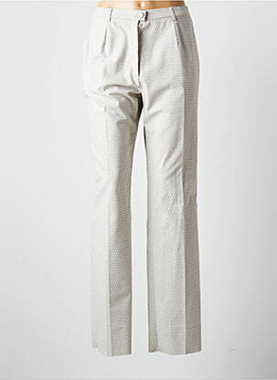 Pantalon droit tissage crêpe gris KARTING femme