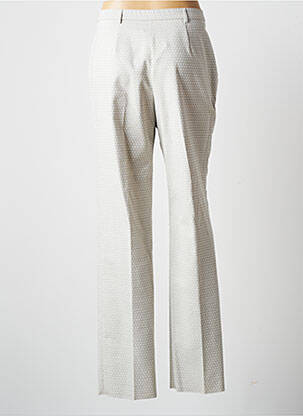 Pantalon droit fermeture zippée sous rabat boutonné gris KARTING femme