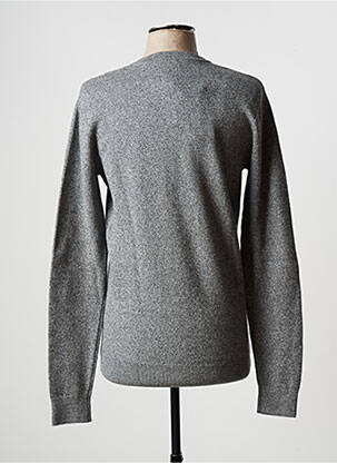 Pull col v manches longues gris GARCIA homme