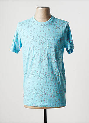 T-shirt coupe droite manches courtes bleu FELLOWS UNITED homme
