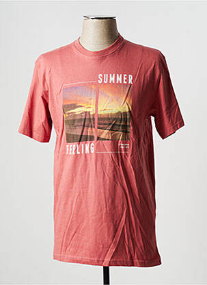 T-shirt rose TIFFOSI pour homme