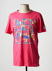 T-shirt rose TIMEZONE pour homme seconde vue