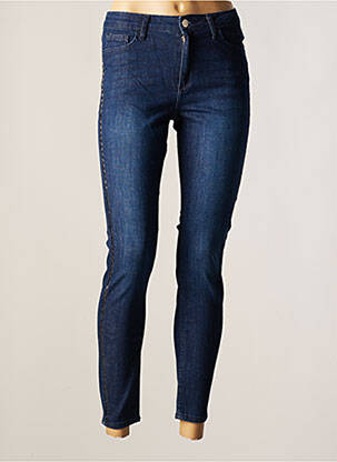 Jeans coupe slim slim taille haute bleu TIFFOSI femme