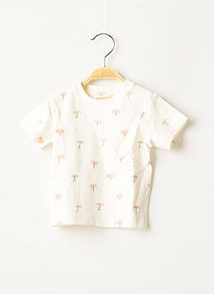 T-shirt tissage jersey manches courtes beige MAYORAL garçon